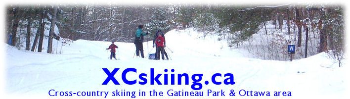 Banner: Cross-country skiing in the Gatineau Park & Ottawa area
